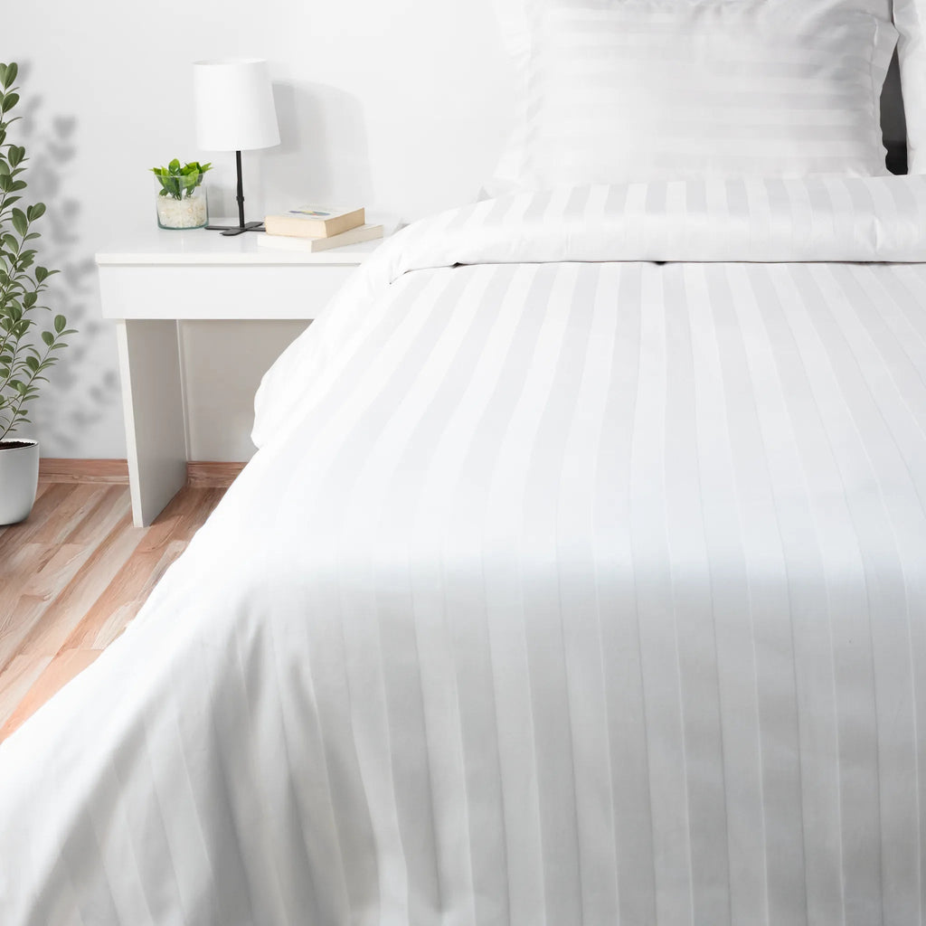 Hotel Flat Sheet Set 1000TC (Wide Stripes) - Elbadrawi Home