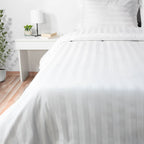 Hotel Flat Sheet Set 1000TC (Wide Stripes) - Elbadrawi Home