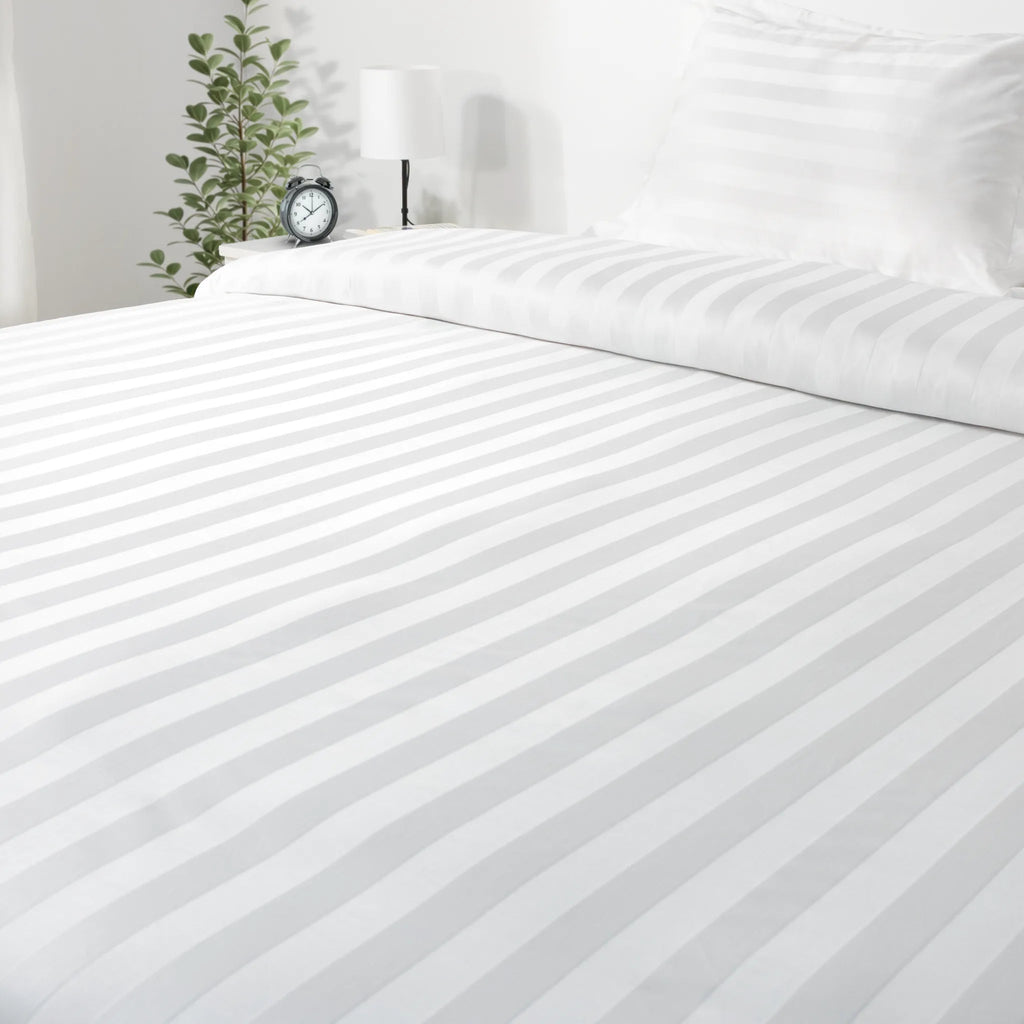 Hotel Flat Sheet Set 1000TC (Wide Stripes) - Elbadrawi Home