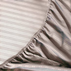 Jacquard Fitted Sheet Set 400TC (New Style Stripes) - Elbadrawi Home