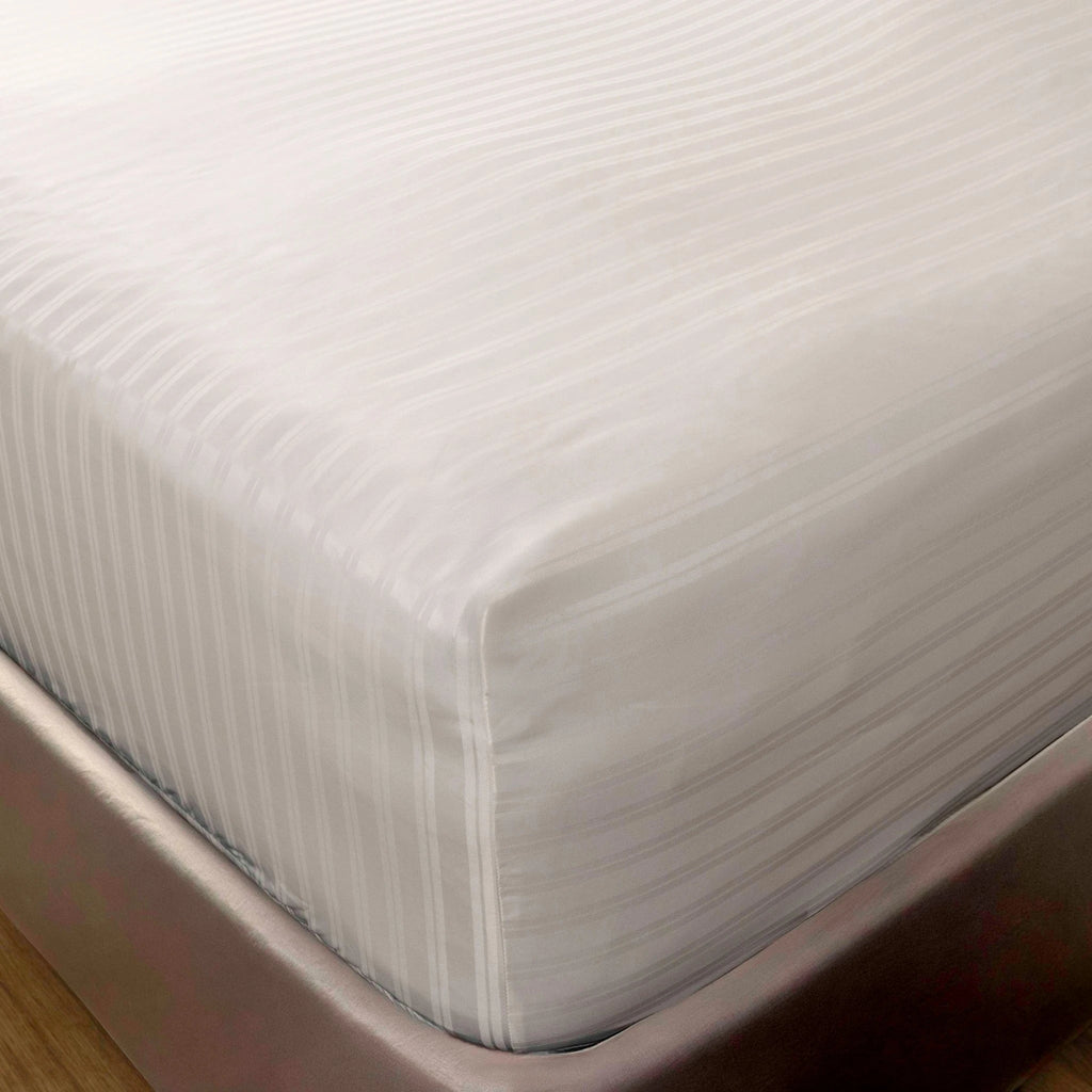 Jacquard Fitted Sheet Set 400TC (New Style Stripes) - Elbadrawi Home
