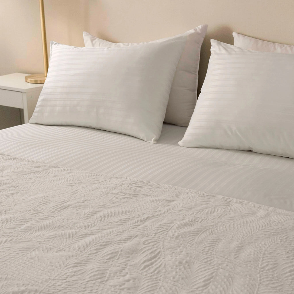 Jacquard Fitted Sheet Set 400TC (New Style Stripes) - Elbadrawi Home