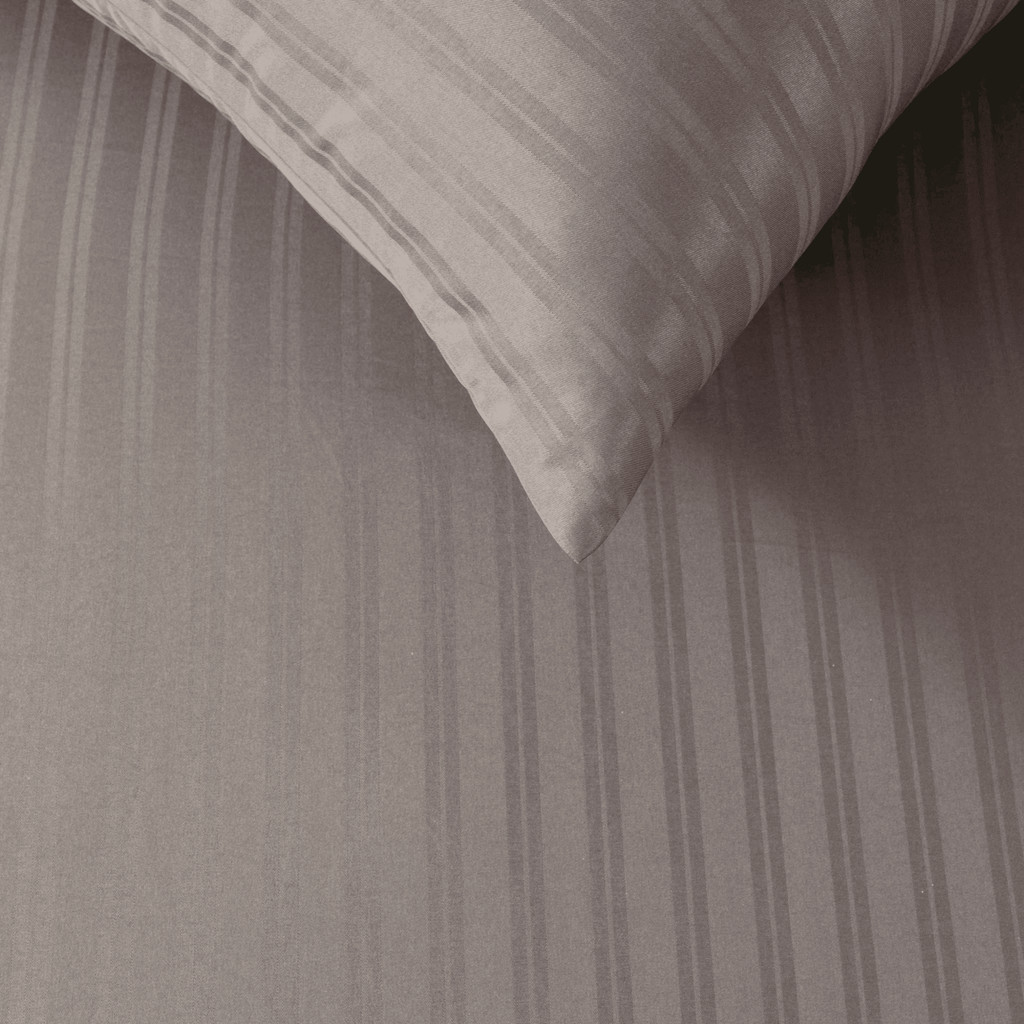 Jacquard Fitted Sheet Set 400TC (New Style Stripes) - Elbadrawi Home