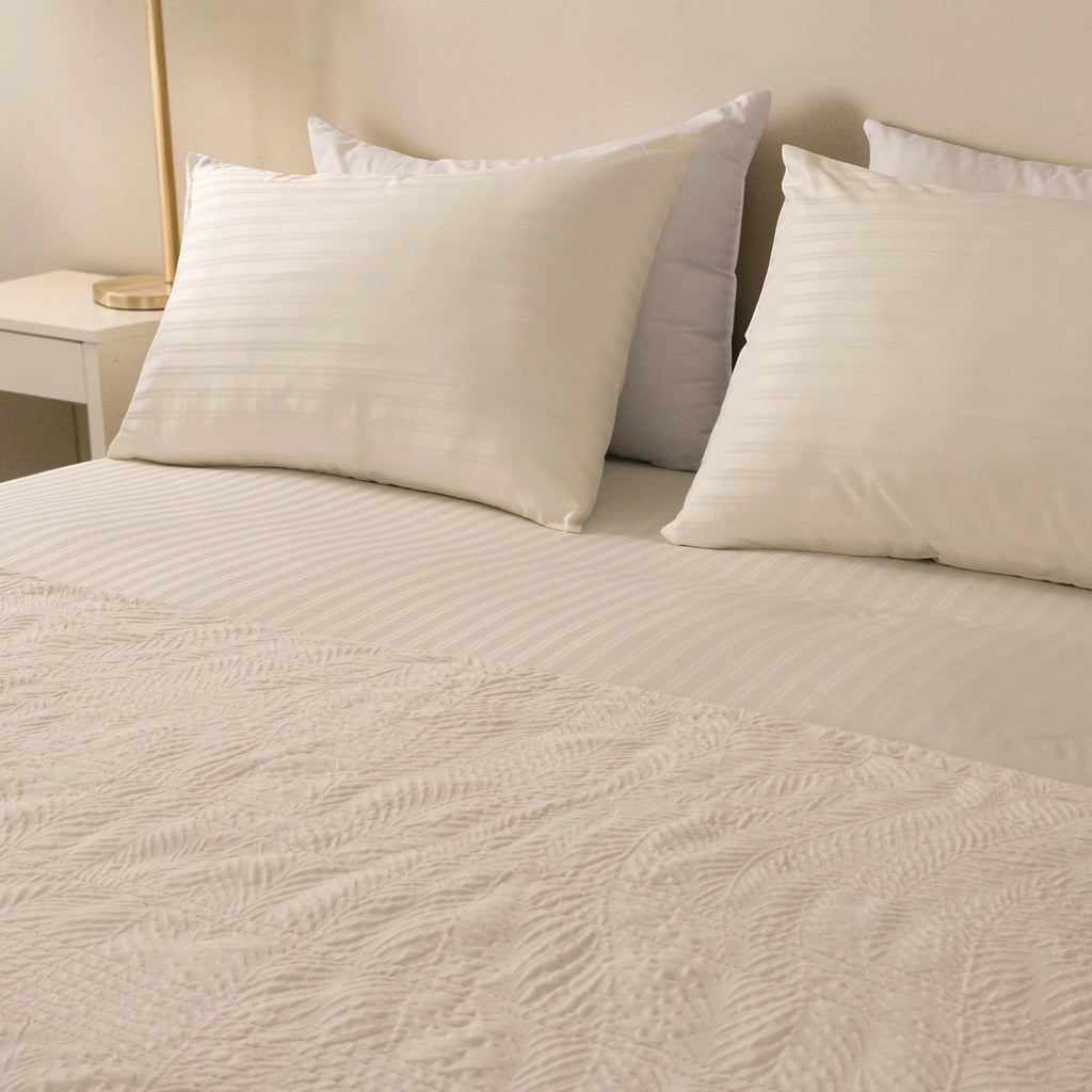 Jacquard Fitted Sheet Set 400TC (New Style Stripes) - Elbadrawi Home