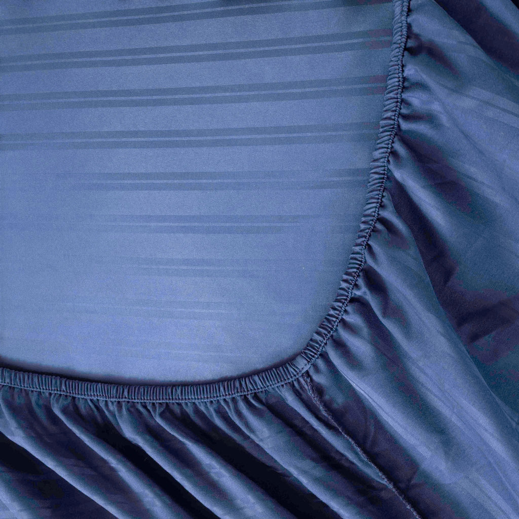Jacquard Fitted Sheet Set 400TC (New Style Stripes) - Elbadrawi Home