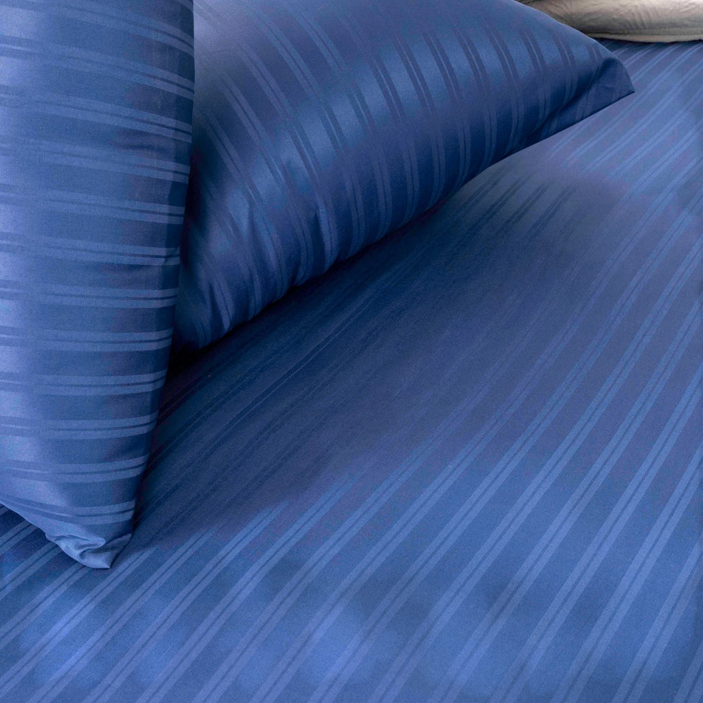 Jacquard Fitted Sheet Set 400TC (New Style Stripes) - Elbadrawi Home