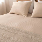 Jacquard Fitted Sheet Set 400TC (New Style Stripes) - Elbadrawi Home