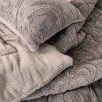 Jacquard Mink Fur Double - Face Comforter Set - Elbadrawi Home