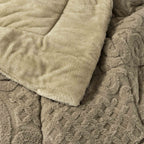 Jacquard Mink Fur Double - Face Comforter Set - Elbadrawi Home