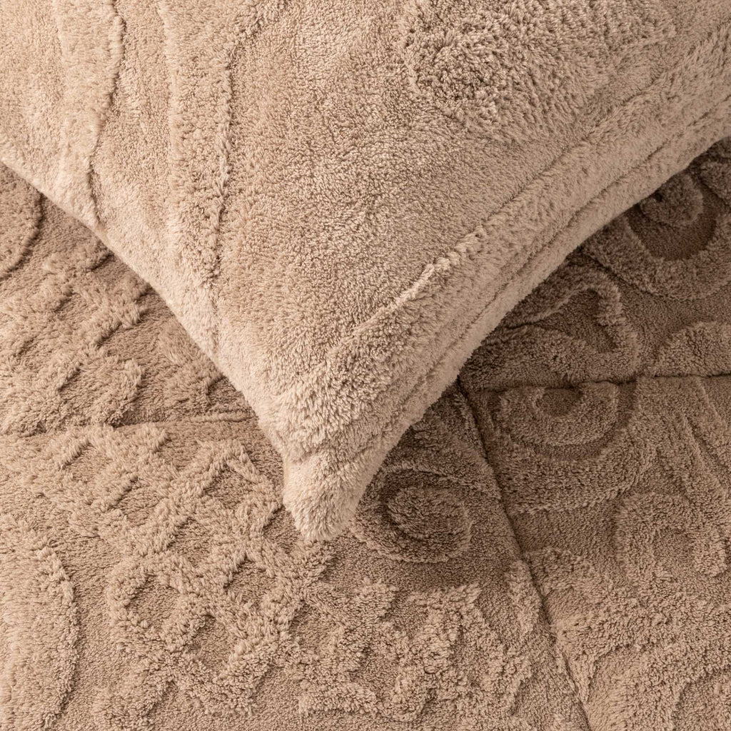 Jacquard Mink Fur Double - Face Comforter Set - Elbadrawi Home