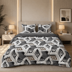Kubik Tencel King Comforter Set - Elbadrawi Home