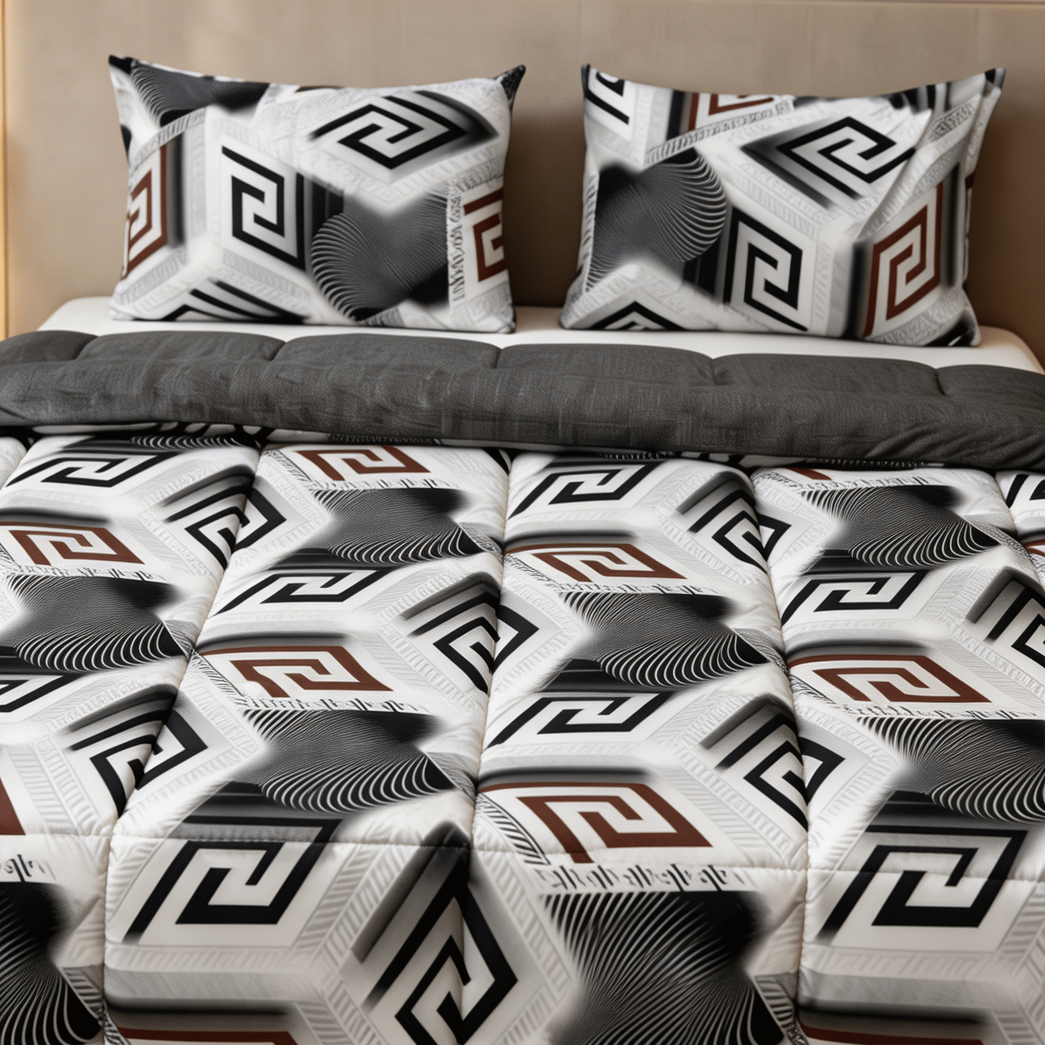 Kubik Tencel King Comforter Set - Elbadrawi Home