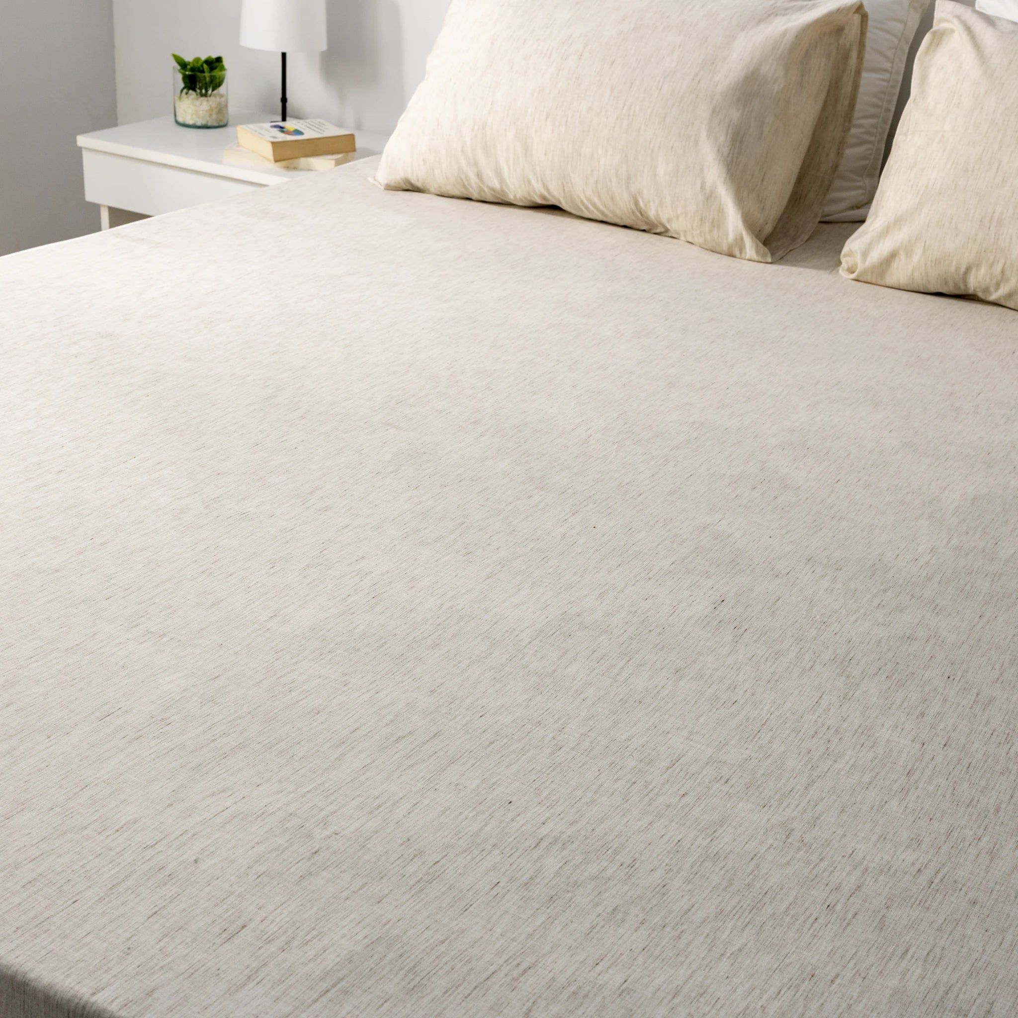 Linen Fitted Sheet Set - Elbadrawi Home