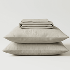 Linen Fitted Sheet Set - Elbadrawi Home