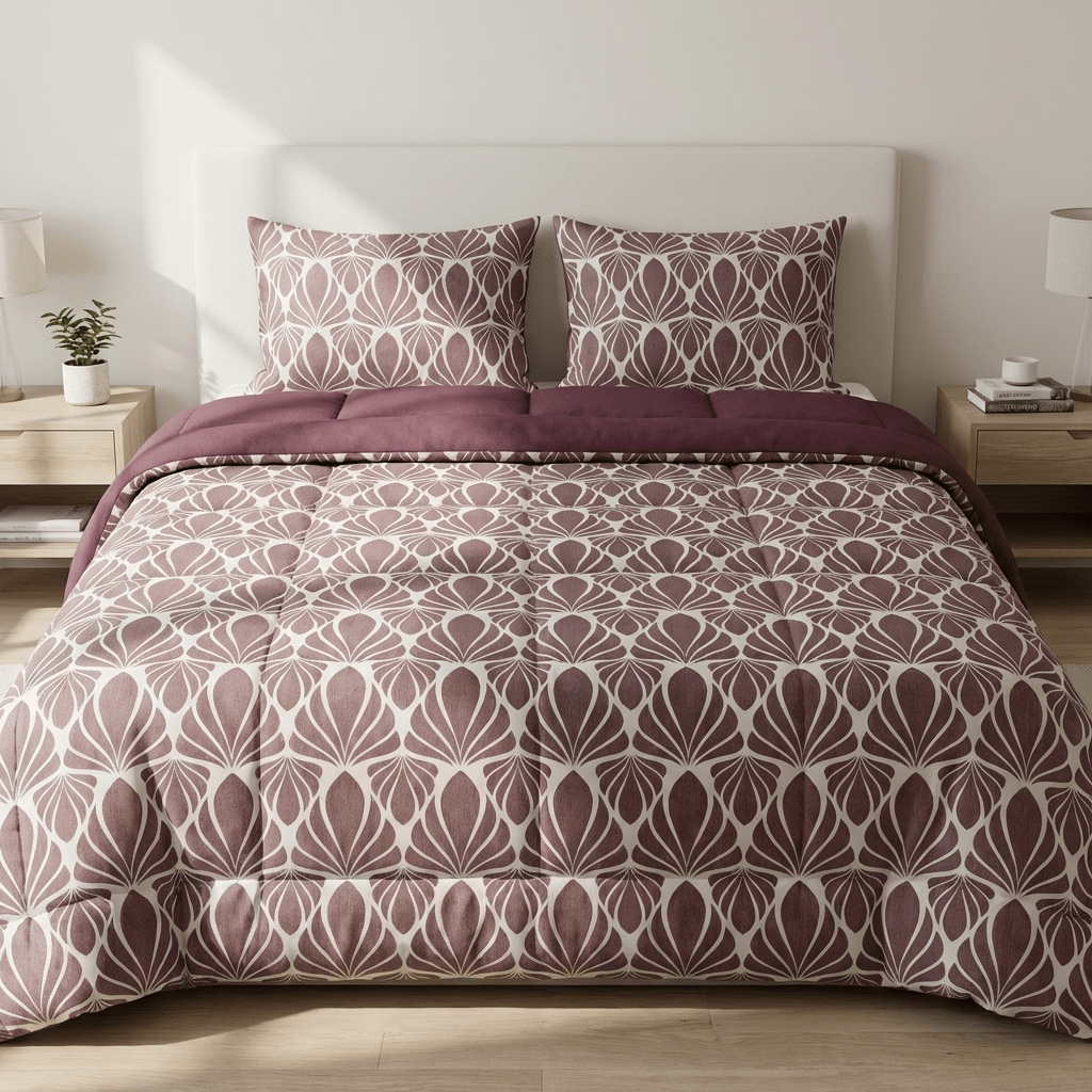 Luma Leaf Tencel King Comforter Set - Elbadrawi Home
