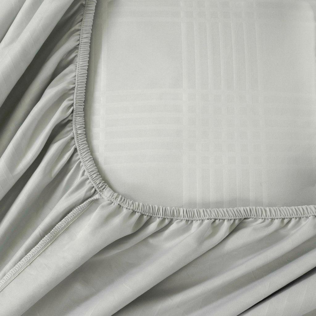 Luxury Fitted Sheet Set (Gridline) - Elbadrawi Home