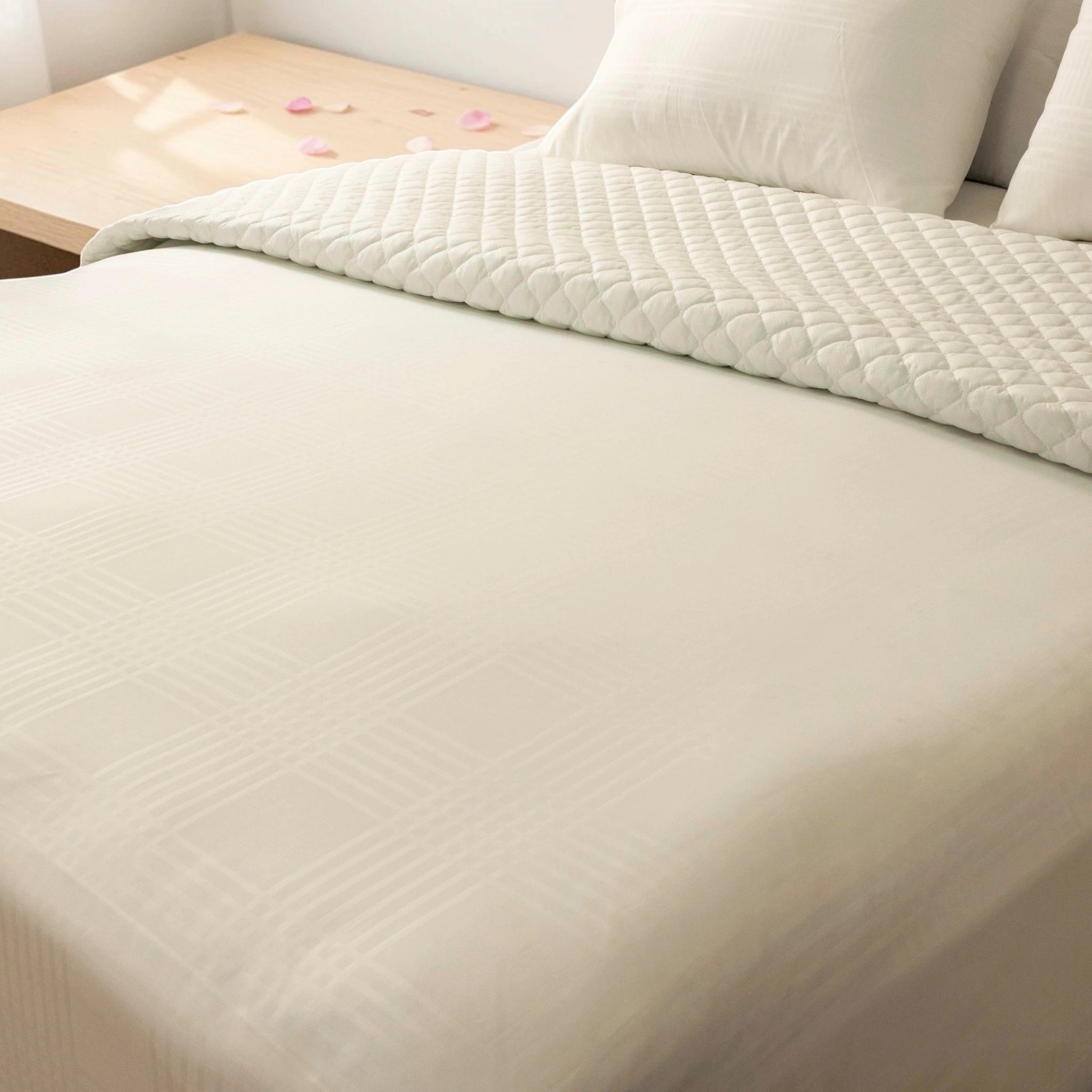 Luxury Fitted Sheet Set (Gridline) - Elbadrawi Home