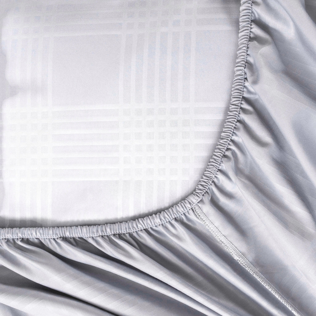 Luxury Fitted Sheet Set (Gridline) - Elbadrawi Home