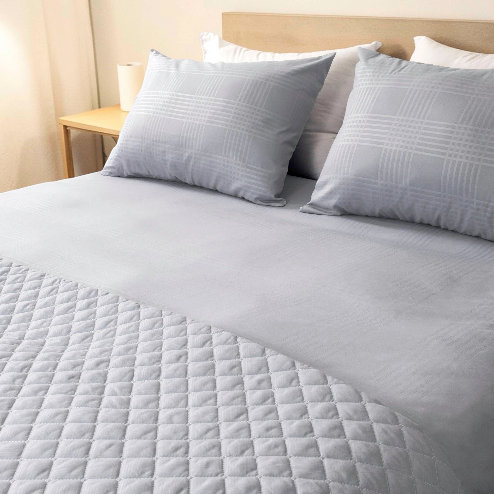 Luxury Fitted Sheet Set (Gridline) - Elbadrawi Home