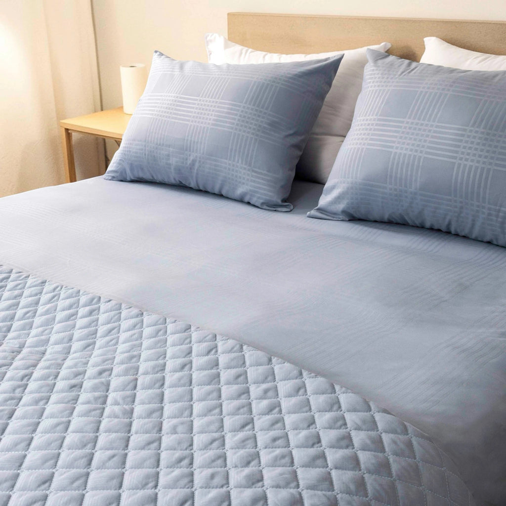 Luxury Fitted Sheet Set (Gridline) - Elbadrawi Home