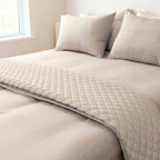 Luxury Fitted Sheet Set (Gridline) - Elbadrawi Home