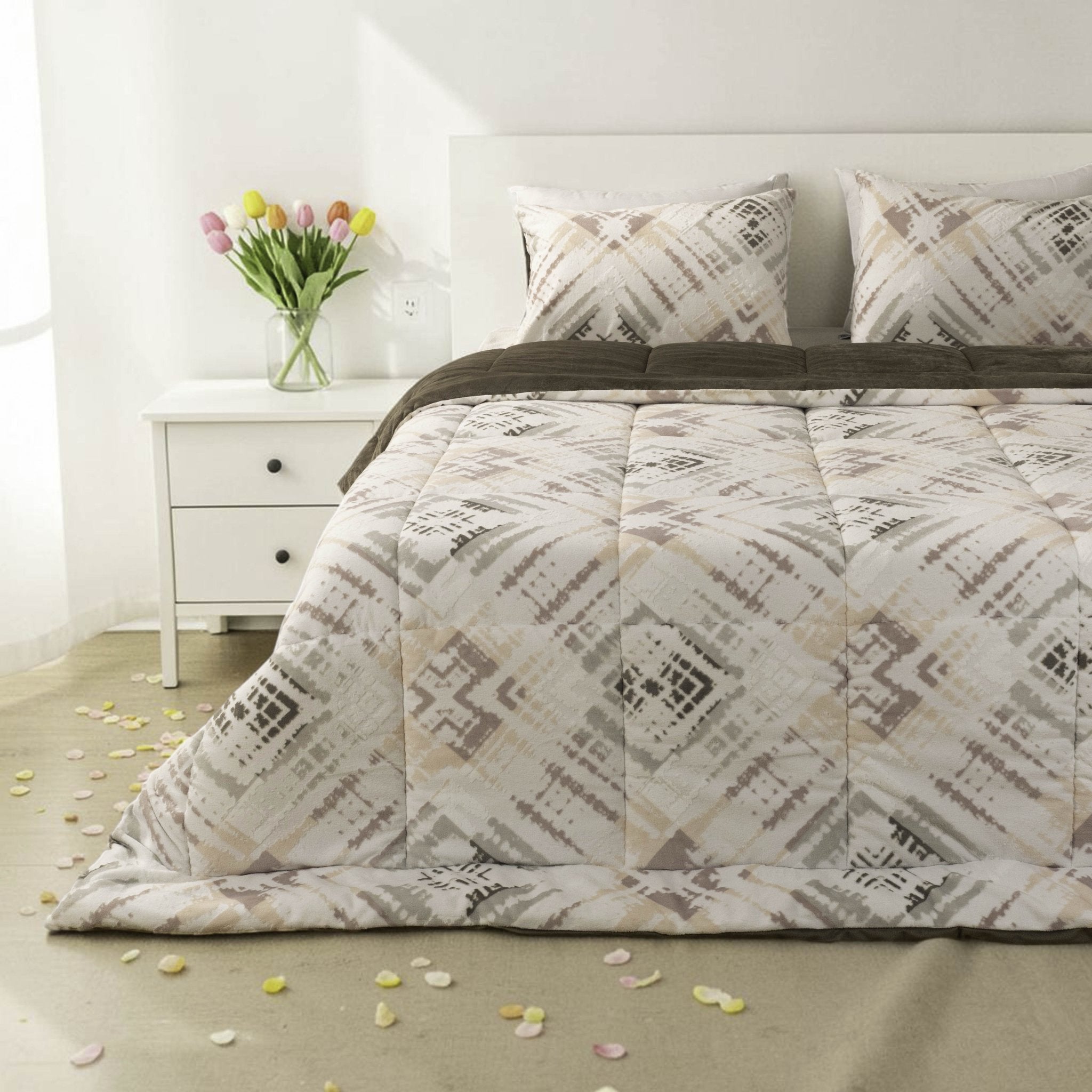 Mink Fur Double - Face Comforter Set - Elbadrawi Home