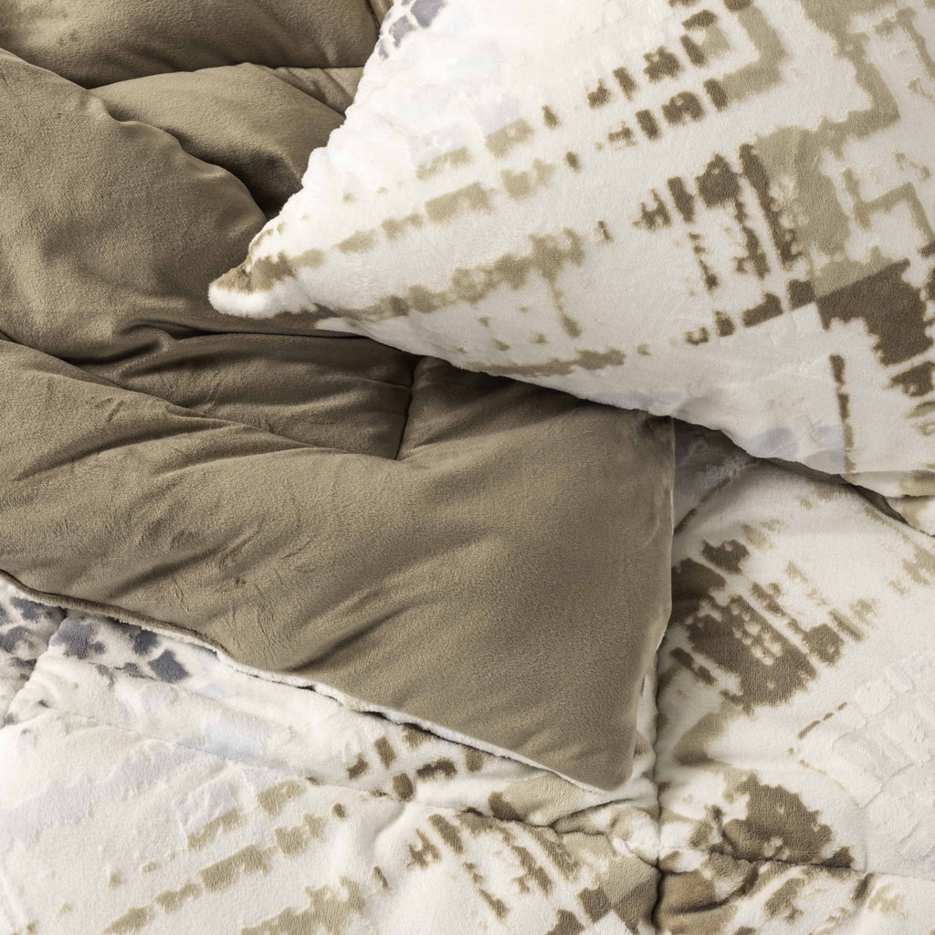 Mink Fur Double - Face Comforter Set - Elbadrawi Home