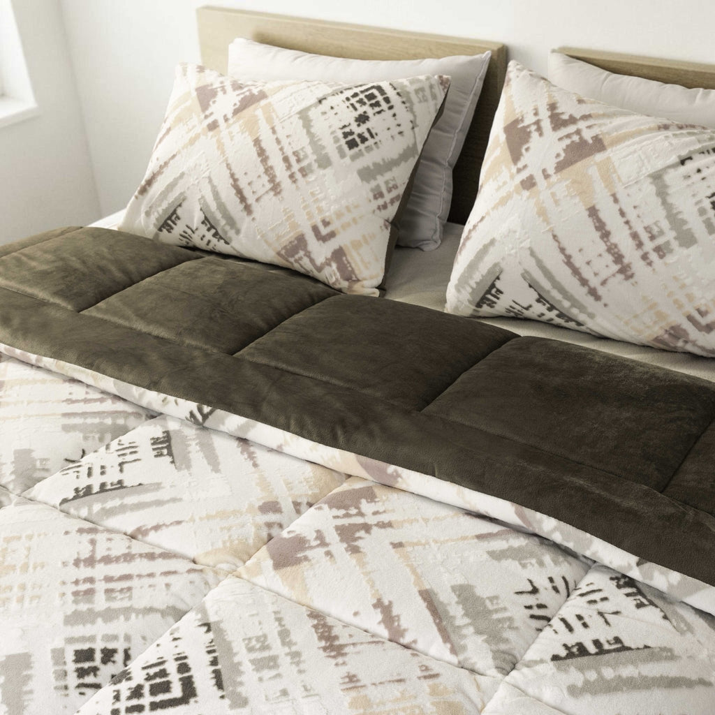 Mink Fur Double - Face Comforter Set - Elbadrawi Home