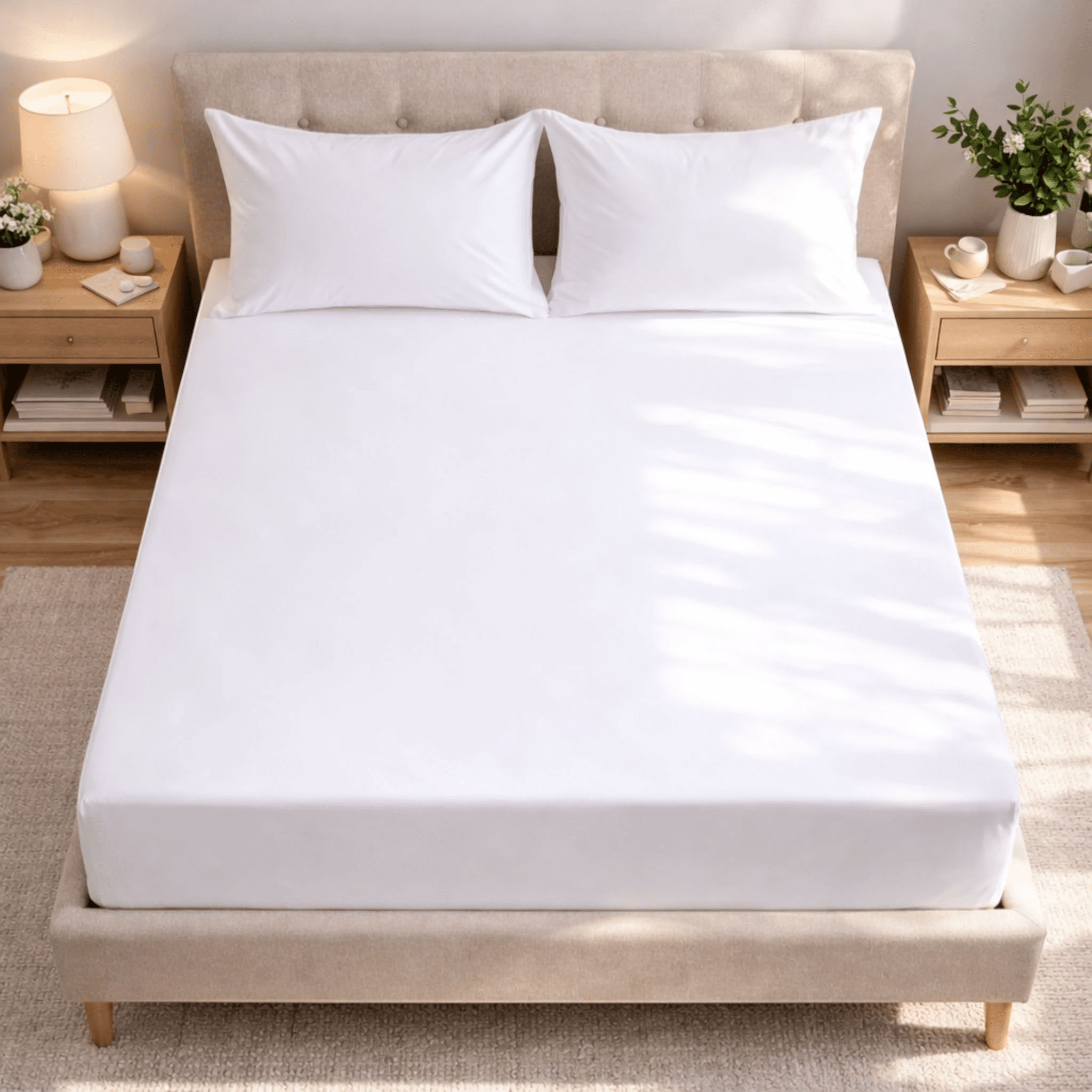 Prime Fitted Sheet Set 400TC Percale - Elbadrawi Home