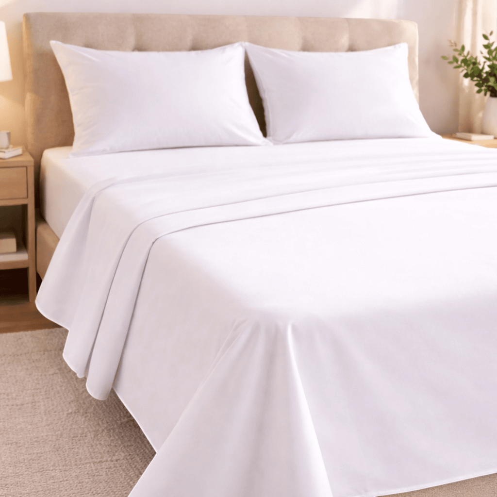 Prime Flat Sheet Set 400TC Percale - Elbadrawi Home