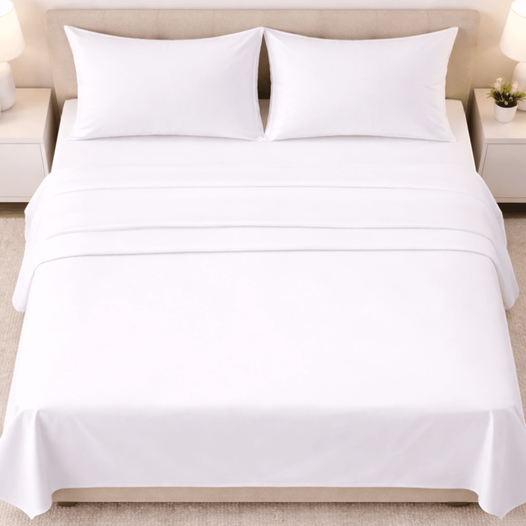 Prime Flat Sheet Set 400TC Percale - Elbadrawi Home