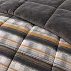 Printed Tencel & Mink Fur Comforter Set - Elbadrawi Home