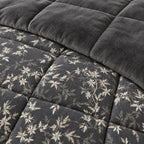 Printed Tencel & Mink Fur Comforter Set - Elbadrawi Home