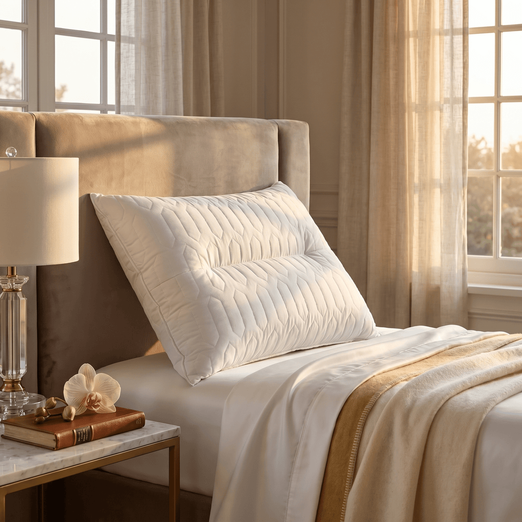 Quilted Support Pillow 1100g - Elbadrawi Home