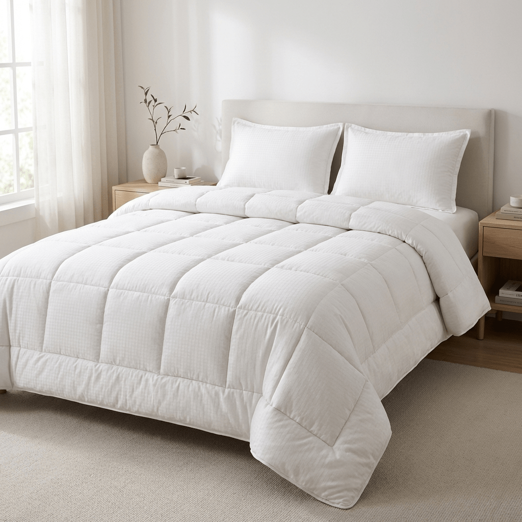 Ranforce All Seasons Comforter Set (Checks) - Elbadrawi Home