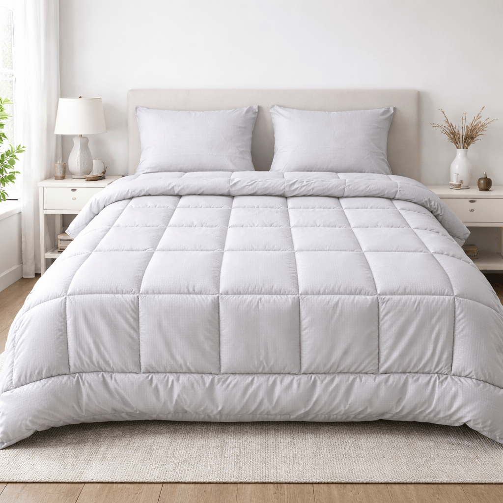 Ranforce All Seasons Comforter Set (Checks) - Elbadrawi Home