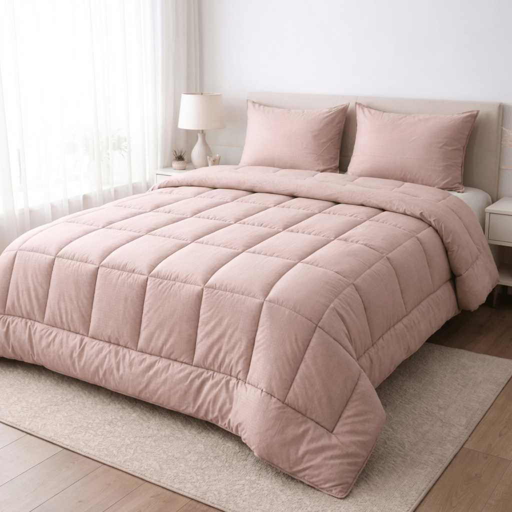 Ranforce All Seasons Comforter Set (Checks) - Elbadrawi Home
