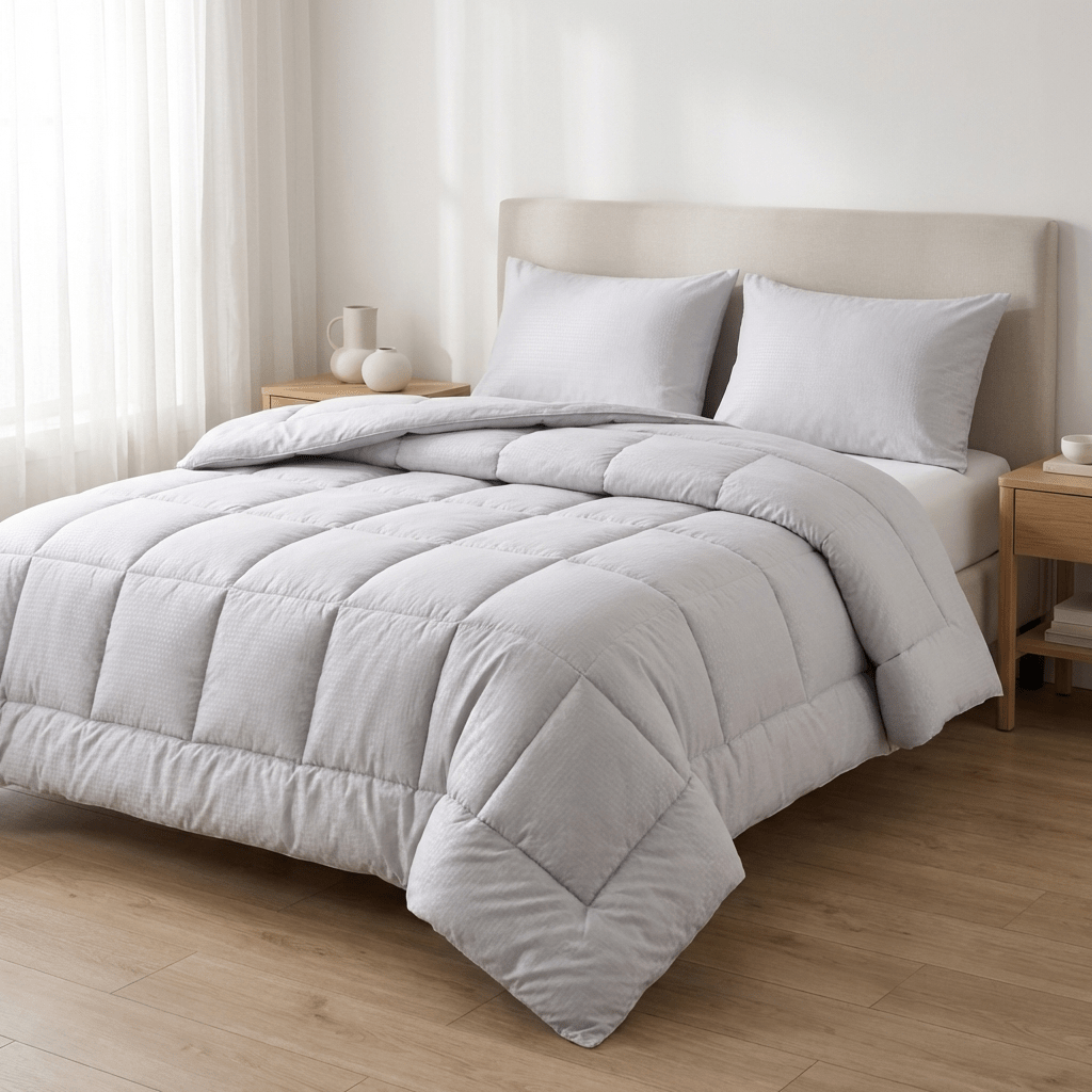 Ranforce All Seasons Comforter Set (Checks) - Elbadrawi Home