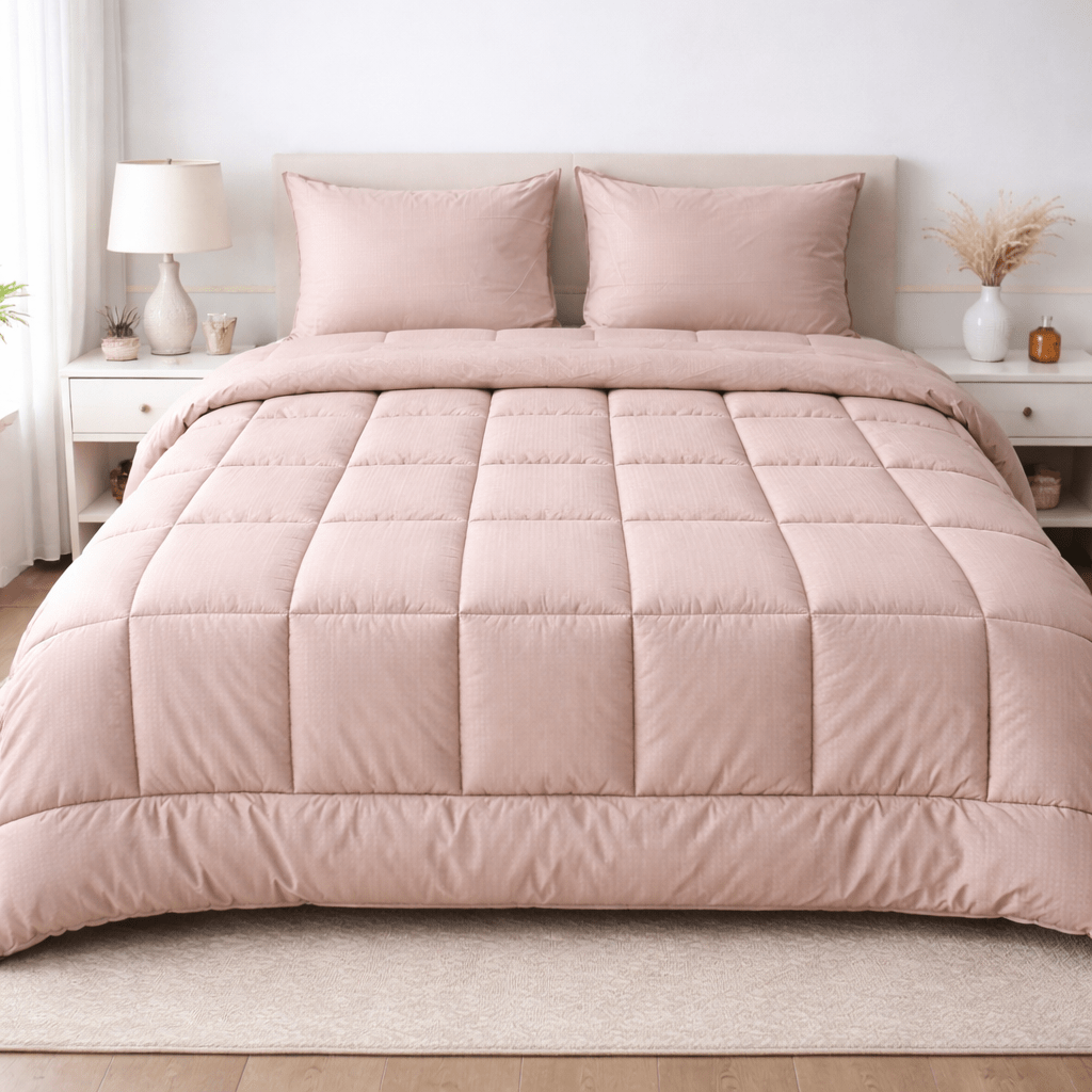 Ranforce All Seasons Comforter Set (Checks) - Elbadrawi Home