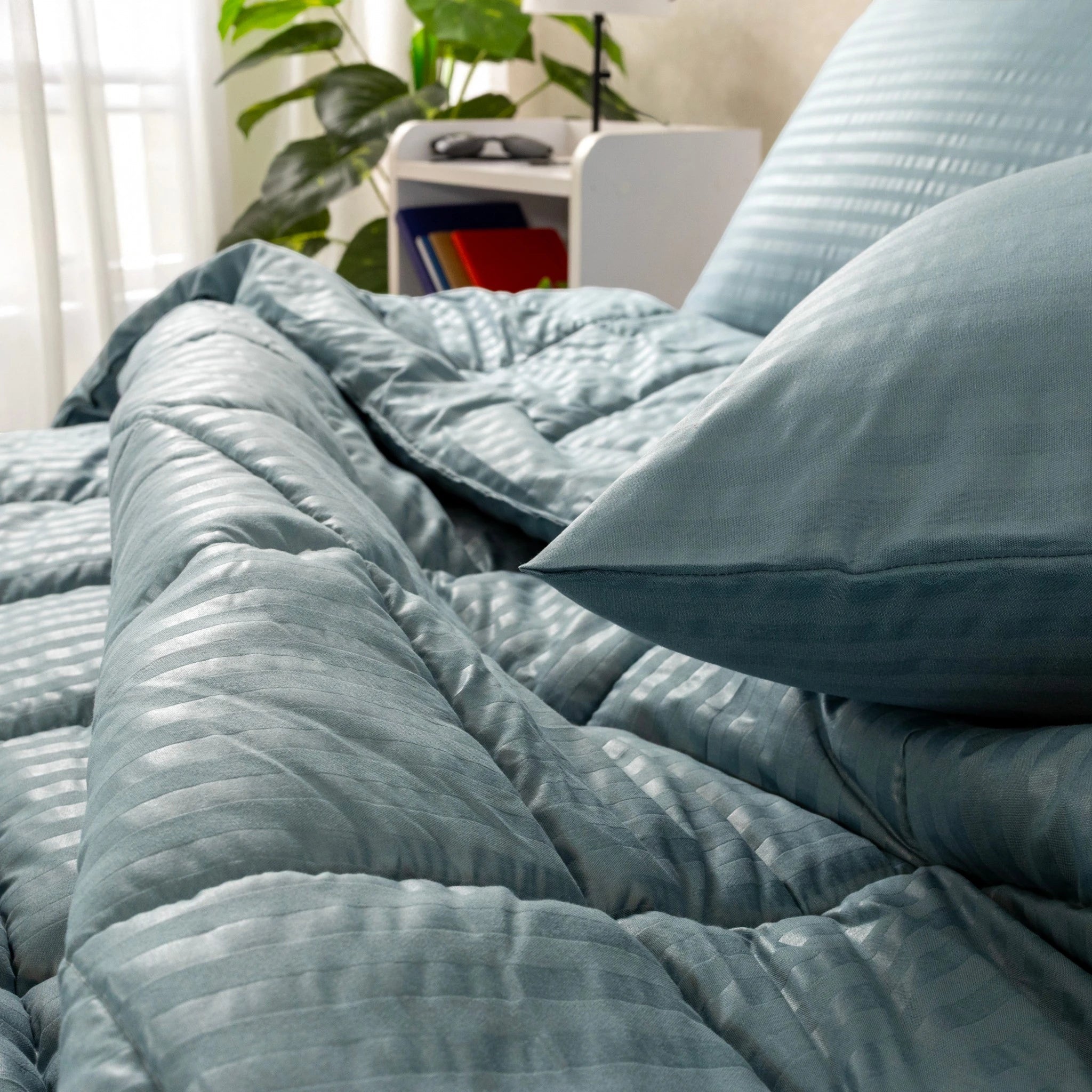 Ranforce All Seasons Comforter Set (Stripes) - Elbadrawi Home