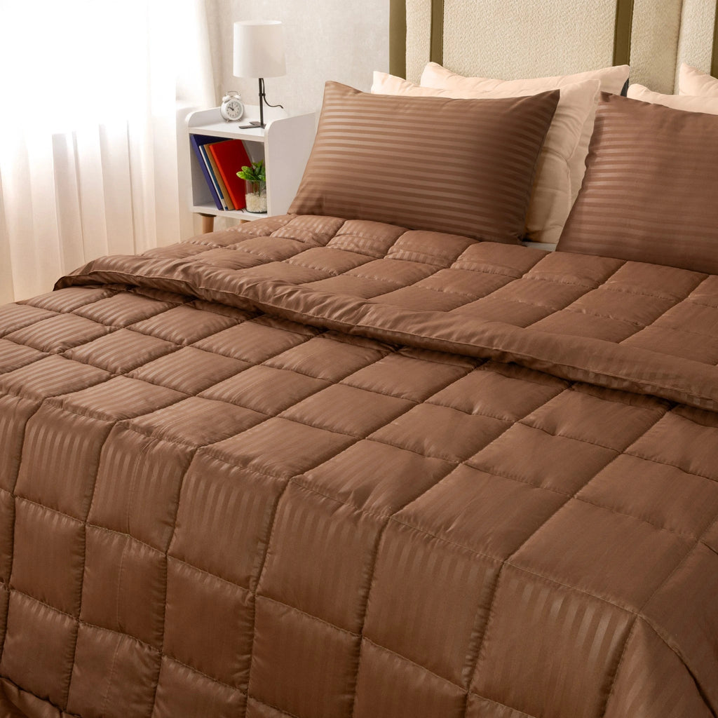 Ranforce All Seasons Comforter Set (Stripes) - Elbadrawi Home