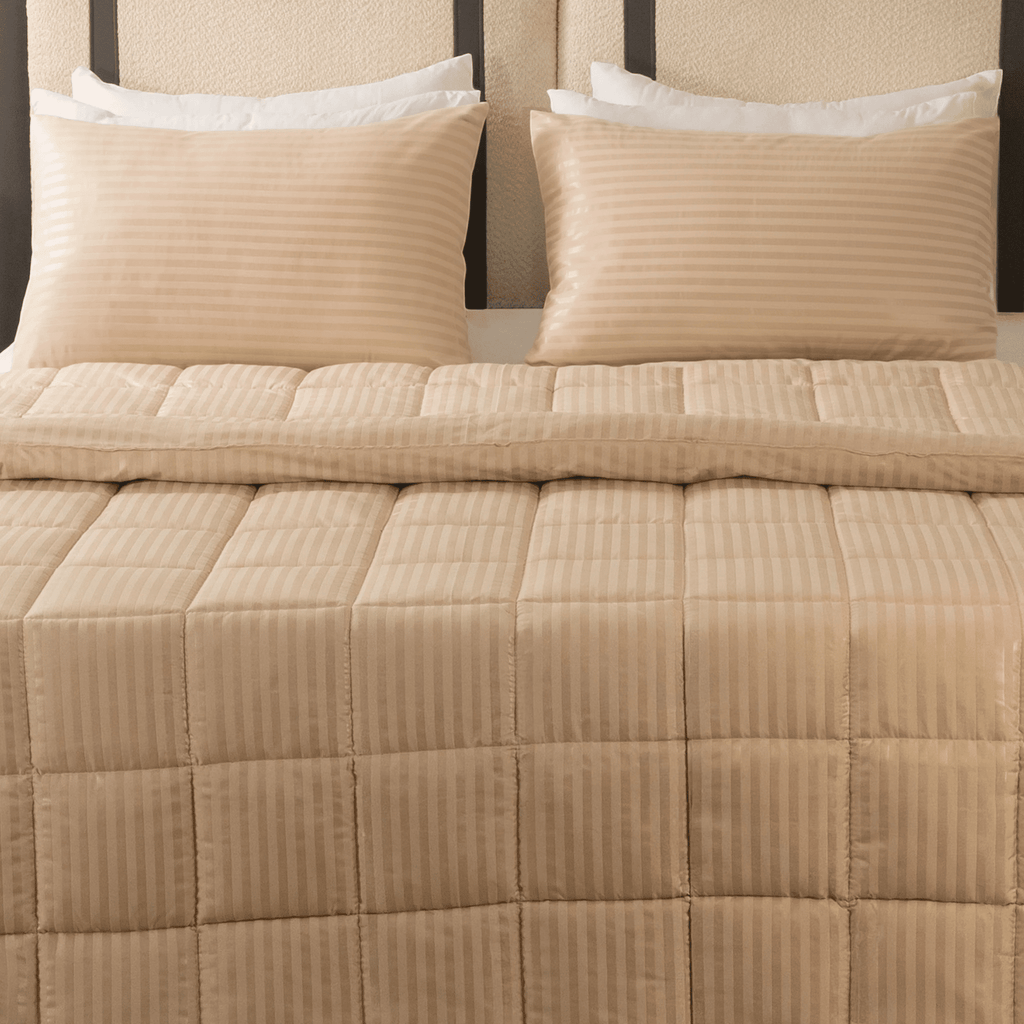 Ranforce All Seasons Comforter Set (Stripes) - Elbadrawi Home