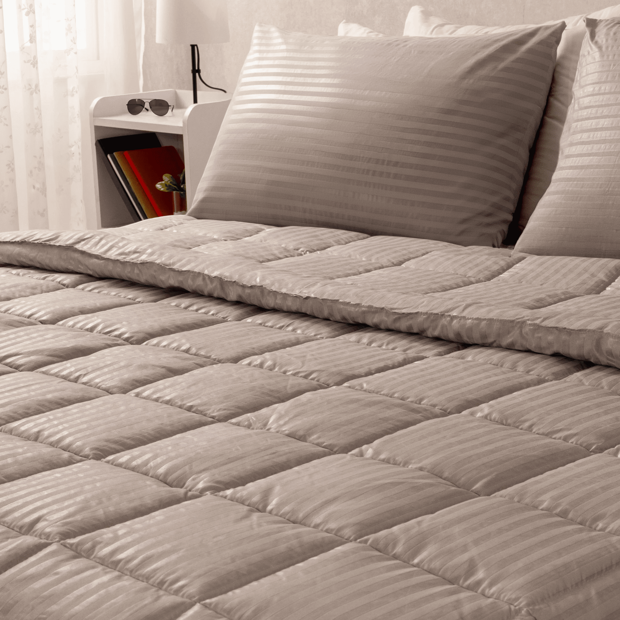 Ranforce All Seasons Comforter Set (Stripes) - Elbadrawi Home