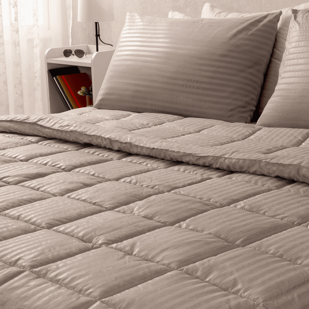 Ranforce All Seasons Comforter Set (Stripes) - Elbadrawi Home