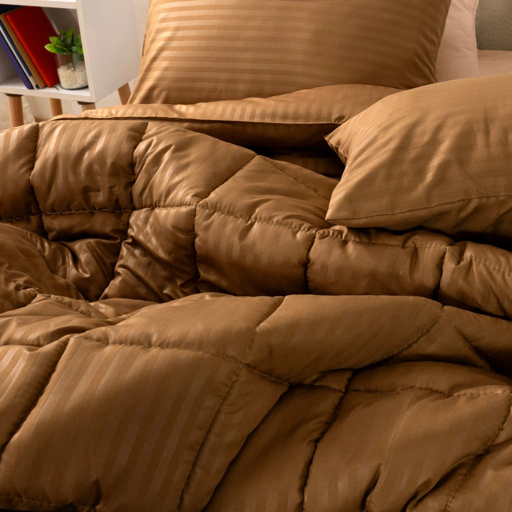 Ranforce All Seasons Comforter Set (Stripes) - Elbadrawi Home