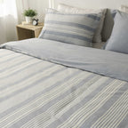 Shoreline Stripe Linen Duvet Cover Set - Elbadrawi Home