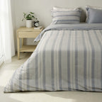 Shoreline Stripe Linen Duvet Cover Set - Elbadrawi Home
