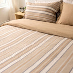 Shoreline Stripe Linen Duvet Cover Set - Elbadrawi Home