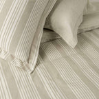 Shoreline Stripe Linen Duvet Cover Set - Elbadrawi Home
