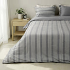 Shoreline Stripe Linen Duvet Cover Set - Elbadrawi Home
